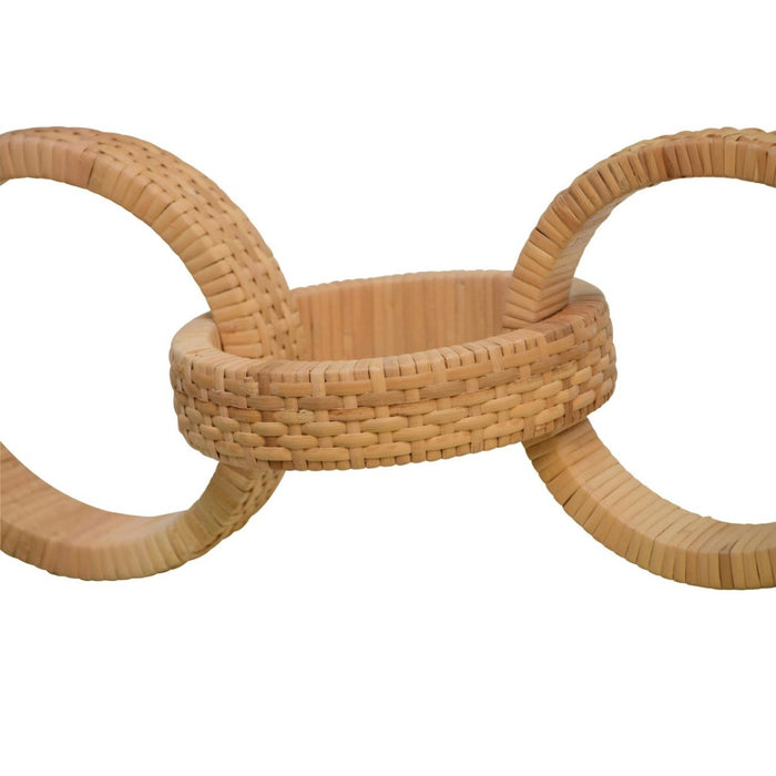 Ringlo Rattan Decorative Links by Worlds Away at Fig Linens and Home | Chain Decor 4