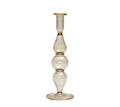 Ripple Smoke Candlestick | Kim Seybert at Fig Linens and Home