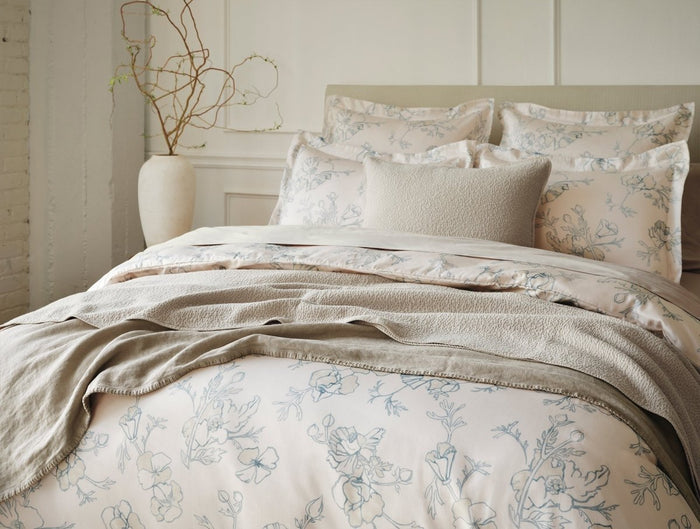 Coyuchi Romneya Organic Print Bedding | Duvet Covers and Shams at Fig Linens and Home - Lifestyle 1