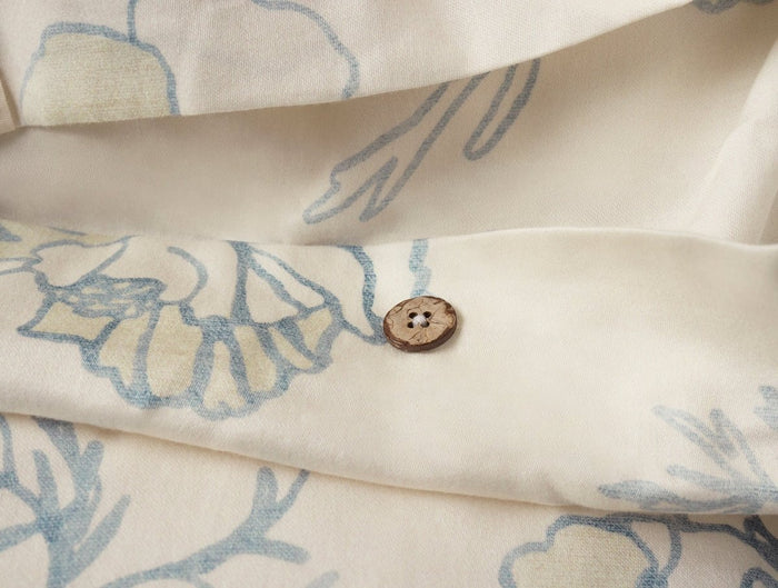 Coyuchi Romneya Organic Print Bedding | Duvet Covers and Shams at Fig Linens and Home - Fabric 1