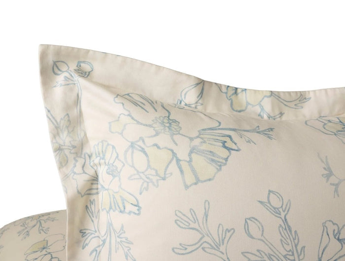 Coyuchi Romneya Organic Print Bedding | Duvet Covers and Shams at Fig Linens and Home - Fabric 2