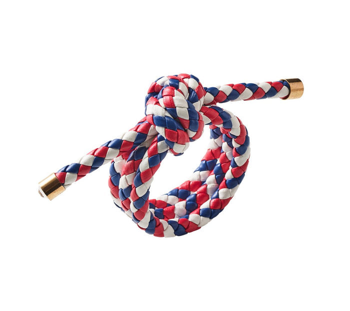 Rope Knot Napkin Ring in Red, White, Blue by Kim Seybert at Fig Linens and Home - View 1