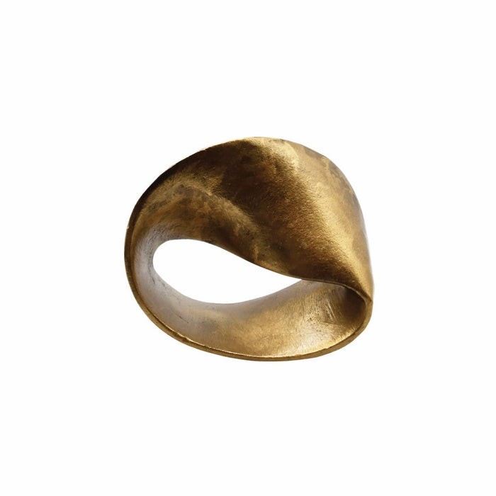Ruben Small Sculpture by Worlds Away | Brass-Finish Abstract Design View 1 at Fig Linens and Home