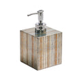 Russet Gold/Silver Soap Dispenser | Kim Seybert at Fig Linens and Home