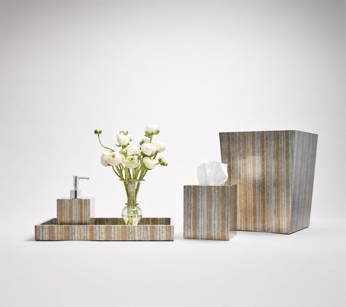 Russet Gold/Silver Vanity Tray Detail 2 | Kim Seybert at Fig Linens and Home