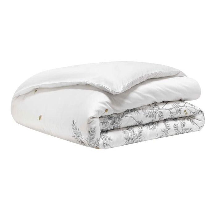 Duvet Cover - Folded - Saison White Bedding Alexandre Turpault at Fig Linens and Home