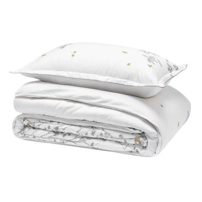 Stack with Pillow and Duvet - Saison White Bedding Alexandre Turpault