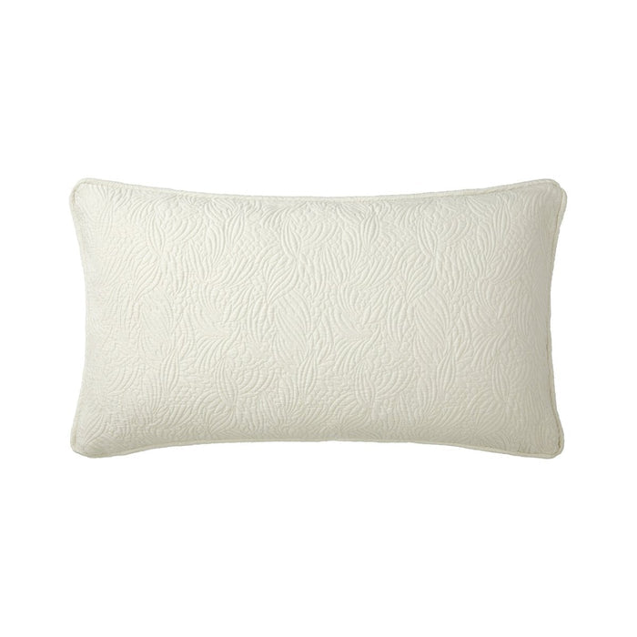 Santoli Nacre Decorative Pillow by Yves Delorme Decorative Pillow 13 x 22 Nacre at FIG LINENS AND HOME 2