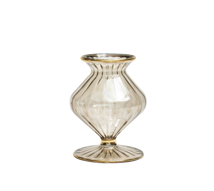 Scallop Bud Vase in Smoke Kim Seybert