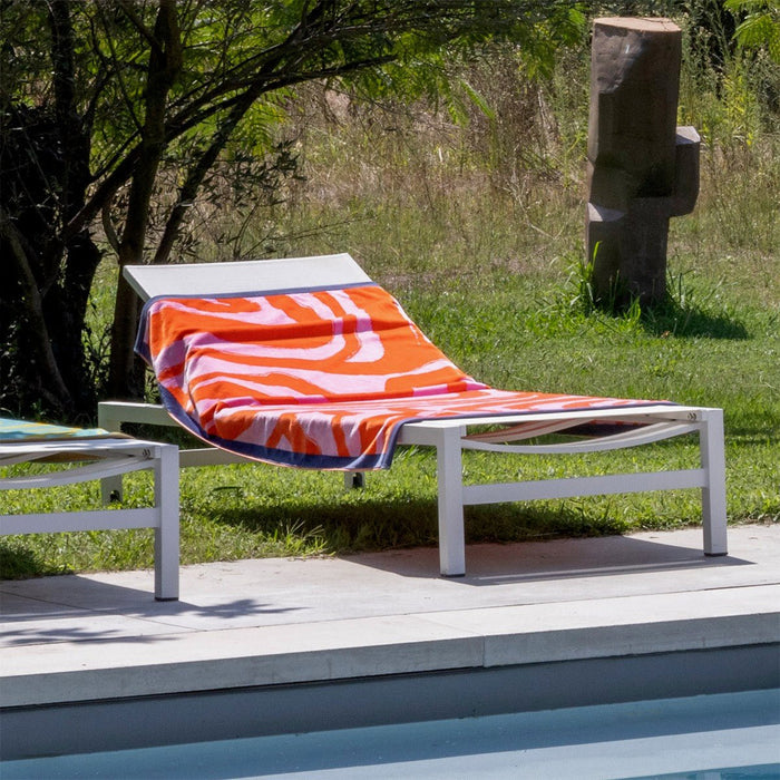 Solaire Jacquard Beach Towel by Yves Delorme at Fig Linens and Home - Lifestyle 2