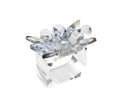 Spectra Napkin Ring in Glacier Blue, Set of 4 in a Gift Box GLACIER BLUE 2.8" L x 2.2" W x 2.4" H at FIG LINENS AND HOME 1