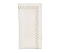 Starry Night Napkin in White & Gold, Set of 4 Kim Seybert at Fig Linens and Home - 14