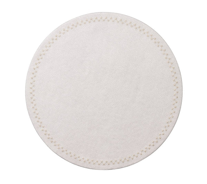 Starry Night Placemat in Silver, Set of 4 Kim Seybert at Fig Linens and Home - 1