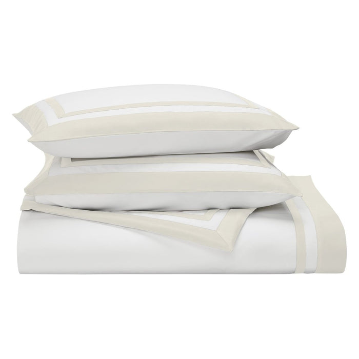 Orchids Lux Stella Organic Duvet Cover - Twin - Natural at Fig Linens and Home 3