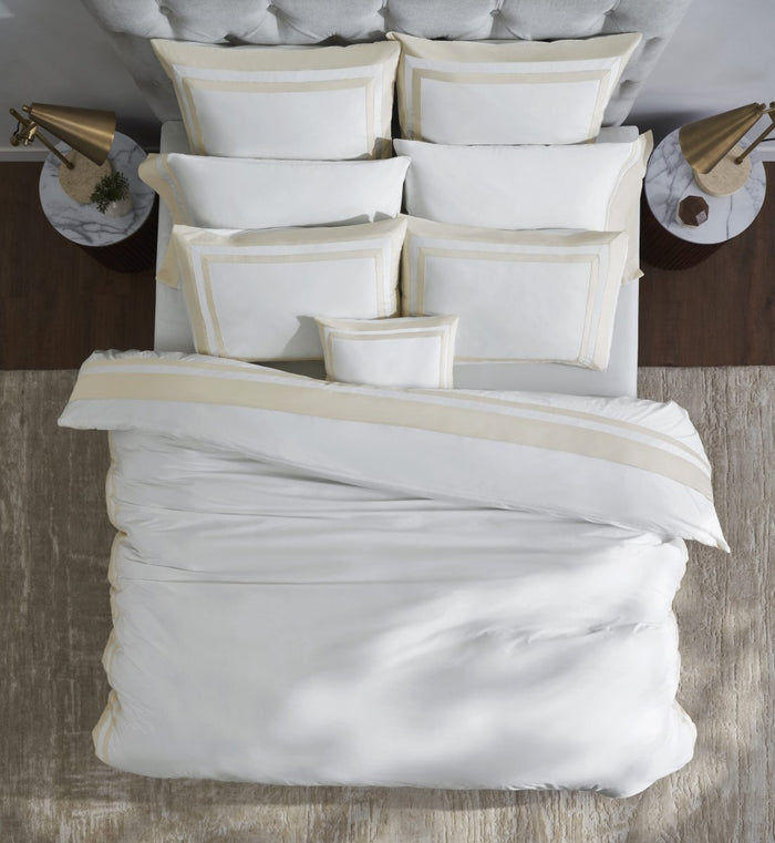 Orchids Lux Stella Organic Duvet Cover - Queen - Natural at Fig Linens and Home 6