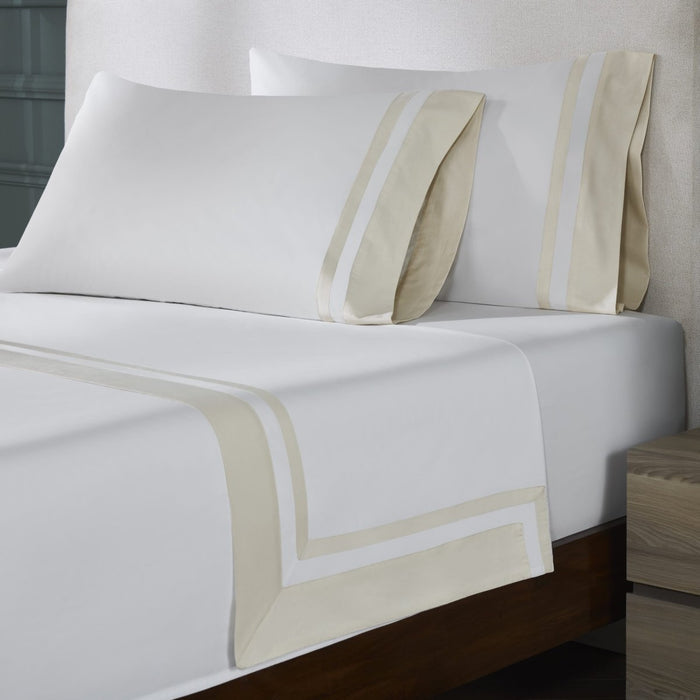 White/Natural / King Flat Sheet