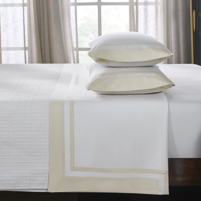 Stella Organic Cotton Percale Flat Sheet by Orchids Lux Home- Natural Twin 2