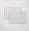 Stramare Placemats, Set of 4 by Sferra Linens PLACEMAT 14X20 - Set of 4 WHITE/NATURAL at FIG LINENS AND HOME 3