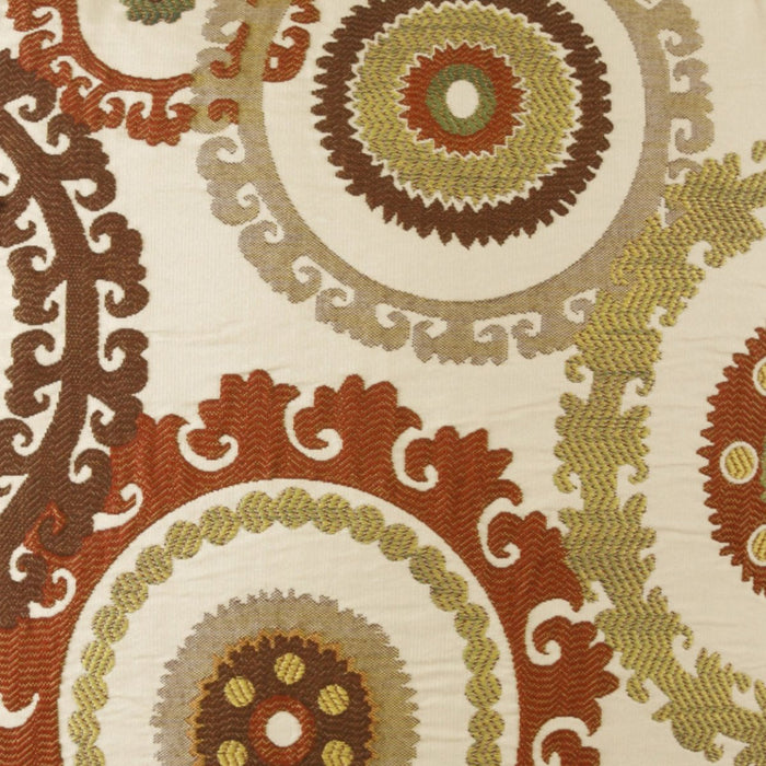 Taraz Pillow in Teak - fabric swatch detail by D.V. KAP Home