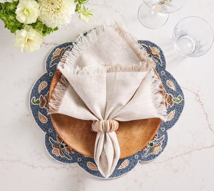 Terraza Placemat in Blue & Multi, Set of 2 by Kim Seybert at Fig Linens and Home 5
