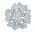 Tidal Placemat in Glacier Blue, Set of 2 by Kim Seybert 17" L x 17" W x 0.3" H - Set of 2 Placemats GLACIER BLUE at FIG LINENS AND HOME 1