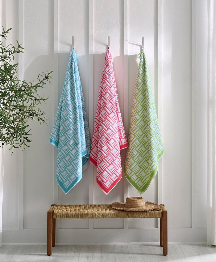 Tirreno Pool and Beach Towels by Sferra Linens at Fig Linens and Home - Lifestyle View