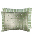 Toile Vichy Emerald Decorative Pillow - Designers Guild at Fig Linens and Home 60