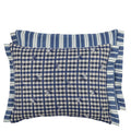 Toile Vichy Indigo Decorative Pillow - Designers Guild at Fig Linens and Home 70