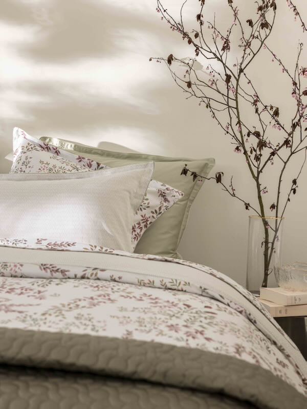Alexandre Turpault Tourbillon Cosmos Flower Organic Bedding at Fig Linens & Home - Lifestyle 2