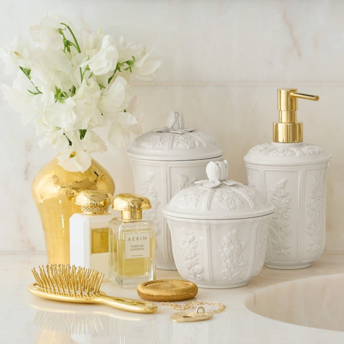 Travel Gold Hairbrush by AERIN - Lifestyle at Fig Linens and Home 1