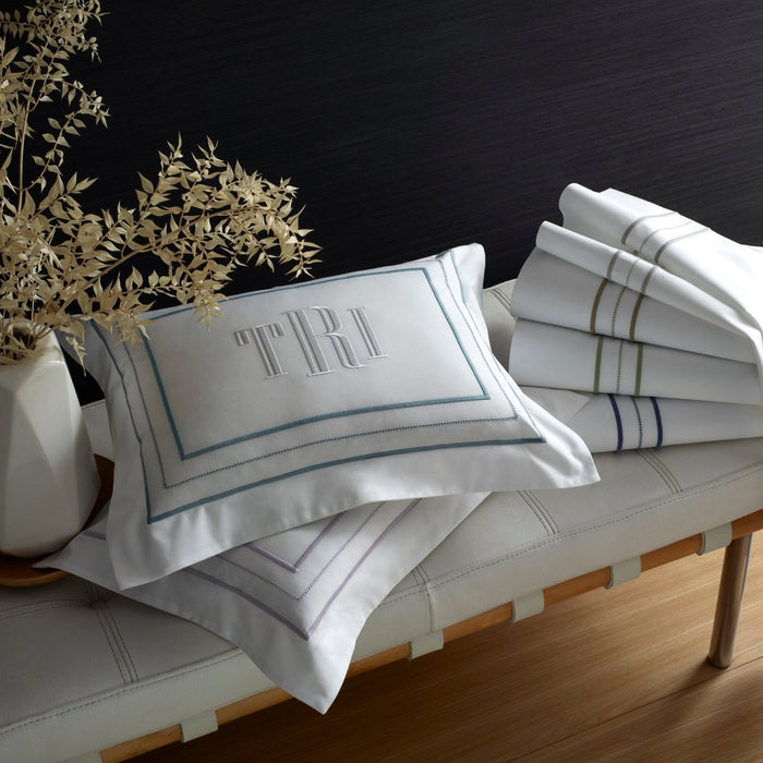 Triad Bedding by Home Treasures at Fig Linens and Home - View 2 of Cotton Percale Fine Linens
