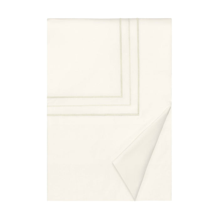 Triad Duvet Cover in Ivory and Ivory - Home Treasures at Fig Linens and Home