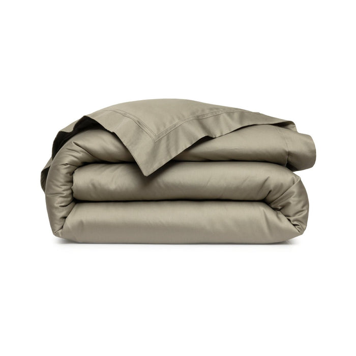 Yves Delorme TRIOMPHE Kaki Duvet Cover King at Fig Linens and Home