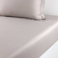 Triomphe Loutre Fitted Sheet by Yves Delorme King Fitted Sheet Loutre at FIG LINENS AND HOME 1