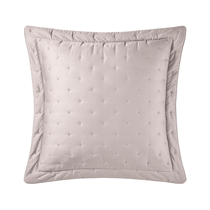 Triomphe Loutre Quilted Sham by Yves Delorme Euro Quilted Sham Loutre at FIG LINENS AND HOME 1