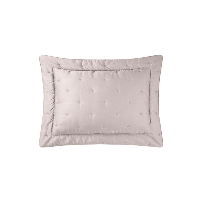 Triomphe Loutre Quilted Sham by Yves Delorme Boudoir Quilted Sham Loutre at FIG LINENS AND HOME 2