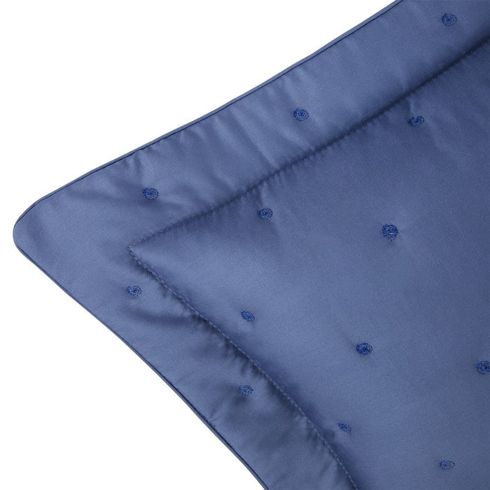 Triomphe Outremer Quilted Sham by Yves Delorme Boudoir Quilted Sham Outremer at FIG LINENS AND HOME 3