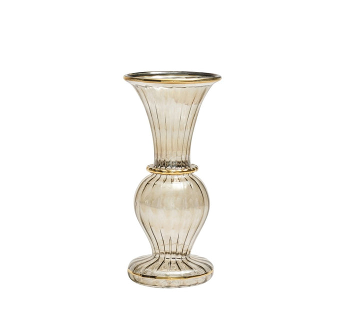 Trumpet Bud Vase in Smoke Kim Seybert
