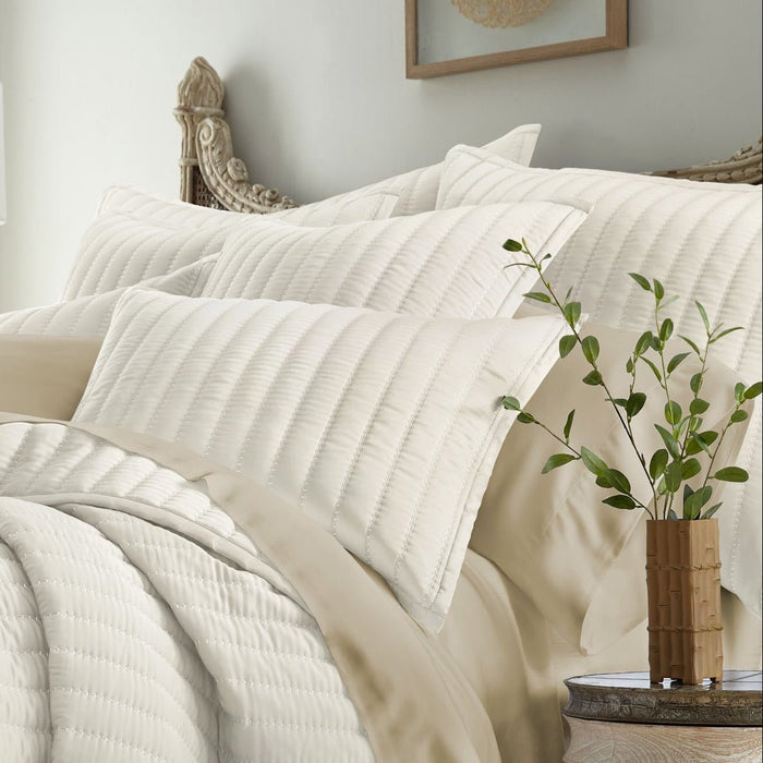 Urban Bamboo Quilted Pillows by Lili Alessandra at Fig Linens and Home