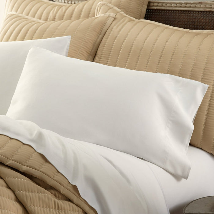 Urban Bamboo Pillowcases in White - Lili Alessandra Bedding at Fig Linens and Home