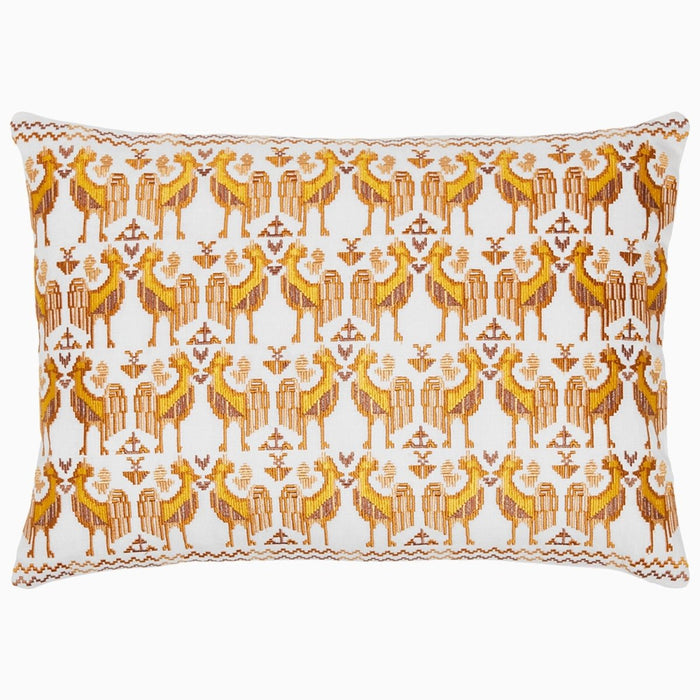 Usha Marigold Pillow by John Robshaw at Fig Linens and Home - 1