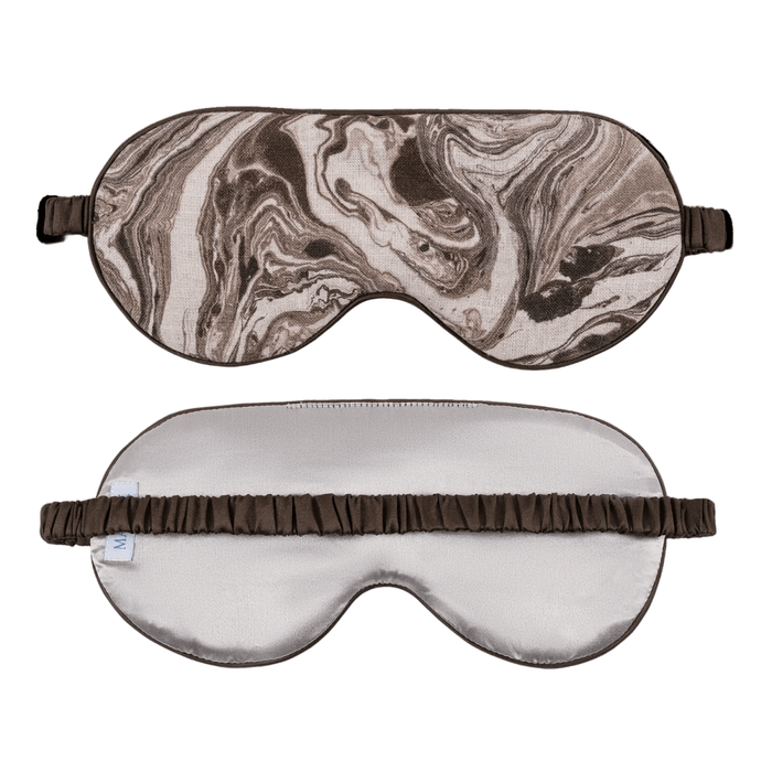 Valentina Linen Sleep Mask by Matouk Schumacher - Balthazar Topaz