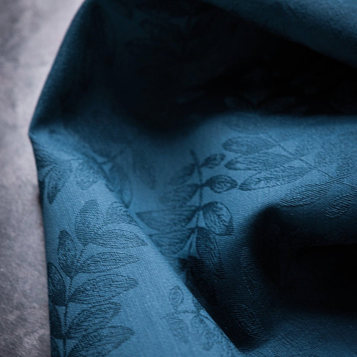 Vegetal Mood Blue Napkin By Le Jacquard Francais Napkin 20" X 20" - Set of 4 BLUE at FIG LINENS AND HOME 3