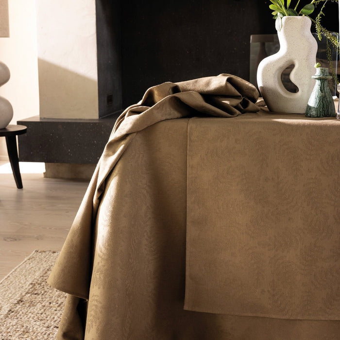 Vegetal Mood Green Tablecloth By Le Jacquard Francais at Fig Linens and Home 2