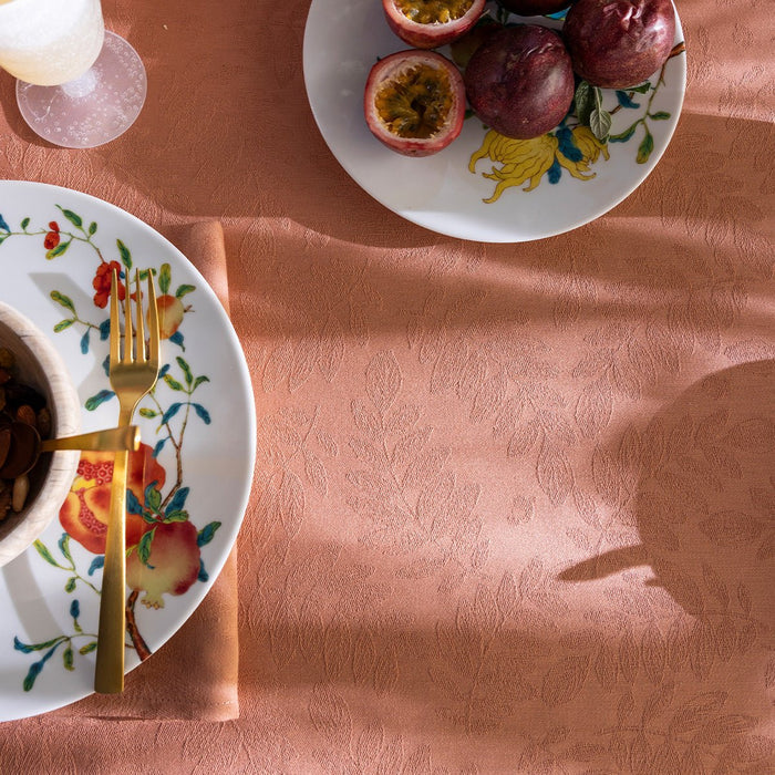 Vegetal Mood Orange Napkins by Le Jacquard Francais at Fig Linens and Home