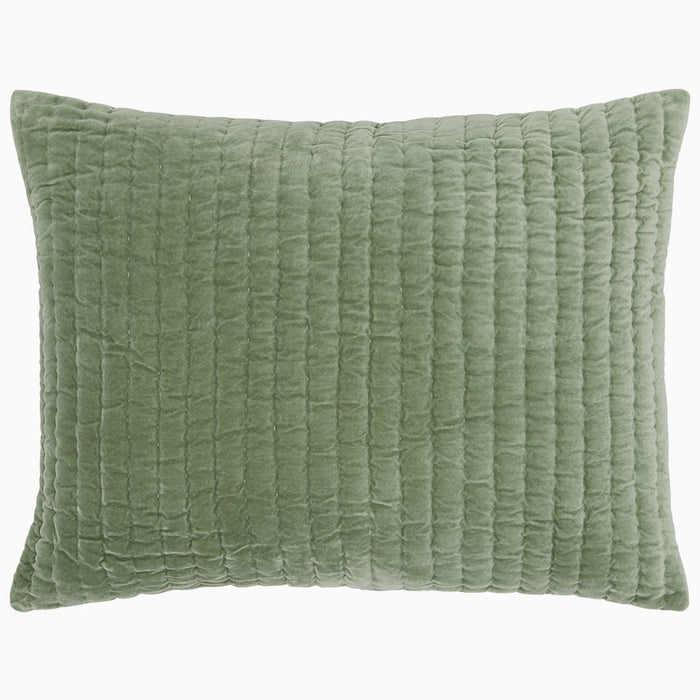 Velvet Sage Sham by John Robshaw at Fig Linens and Home - 1