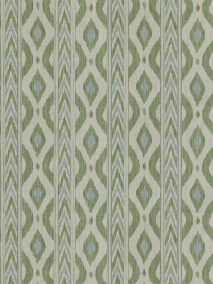 Vero Ikat Pistachio Fabric by Stroheim Pistachio Yard of Fabric - 54" Width at FIG LINENS AND HOME 3