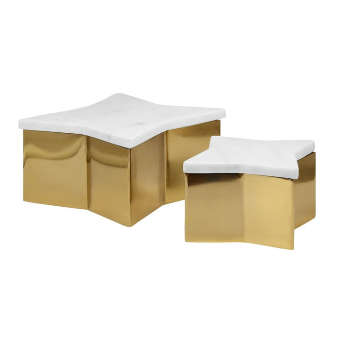 Vixen Small Star Box by Worlds Away at Fig Linens and Home 2