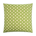 Volt Pillow in Green - front view, traditional circular dot design in captivating green by D.V. KAP Home