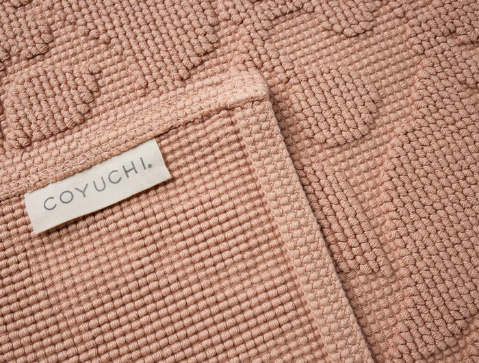 Wildflower Organic Bath Rug by Coyuchi in Antique Rose at Fig Linens and Home 2
